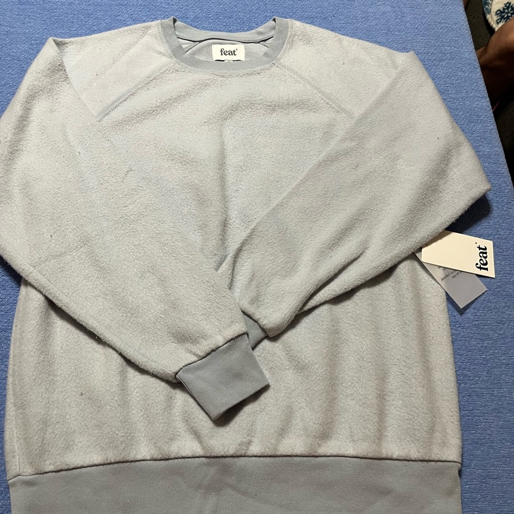 Feat BlanketBlend Crewneck Sweater in M Softest Fleece Casual Lounge